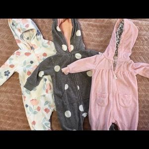 Baby Girl 3 month old Hooded Body Suits